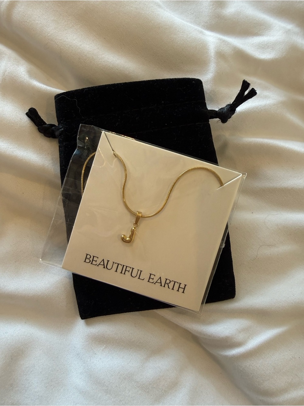 Gold Letter J Necklace